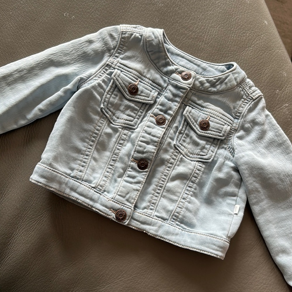 Jean jacket for a baby, toddler girl